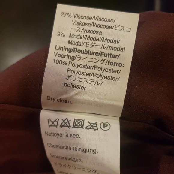 Madewell Burgundy Fireside Wool Mini Skirt Plus 24 - Picture 5 of 5